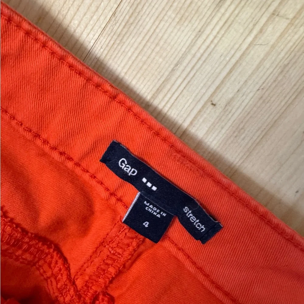Bright Orange Mini Skirt NWT Size 4 Zip Pocket Casual Summer Basic